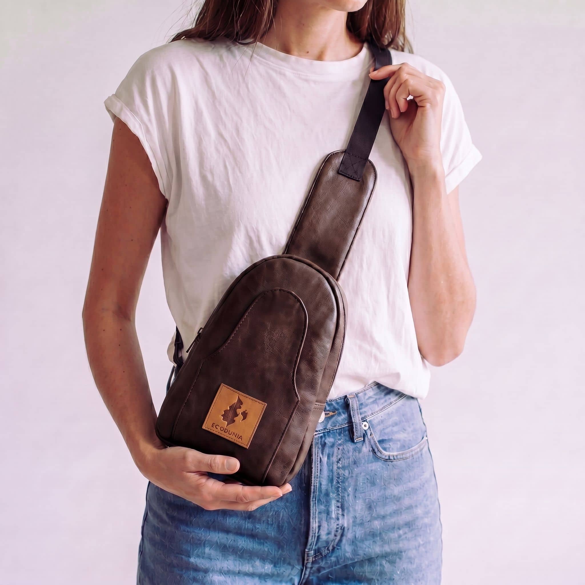 Small Vegan Leather Crossbody Sling Bag | Buru