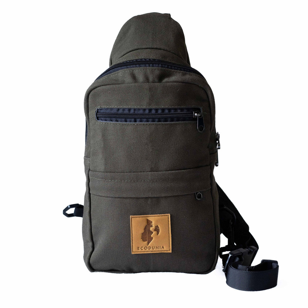 Large Canvas Crossbody Sling Bag for Men & Women | Umoja